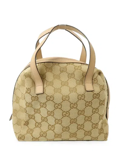 Pre-owned Gucci Gg Canvas Handbag In Neutrals