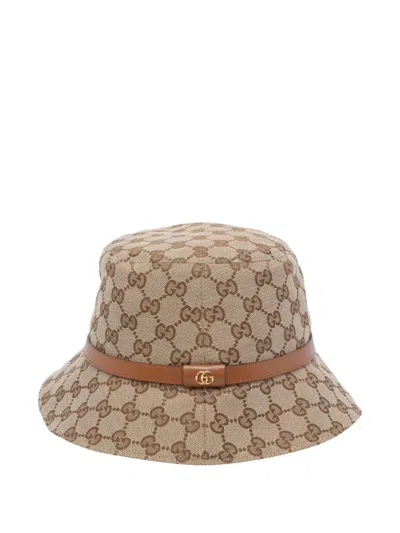 Gucci Gg-canvas Hat In Neutral