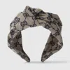 Gucci Gg Canvas Headband In Blue