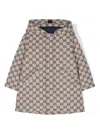 Gucci Gg Canvas Hooded Jacket In Neutrals