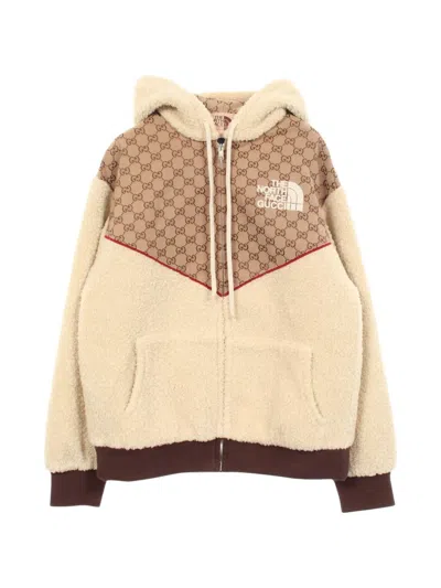 Pre-owned Gucci Gg Canvas Hoodie In Neutral