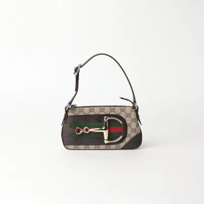 Gucci Gg Canvas Horsebit Bag