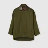Gucci Woven Cotton-blend Bomber Jacket In Green