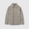 Gucci Gg Canvas Jacket In Beige