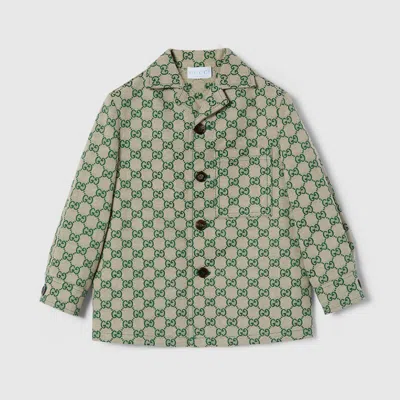 Gucci Gg Canvas Jacket In Green