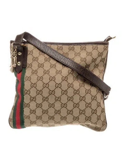Pre-owned Gucci Gg Canvas Jolicoeur In Brown