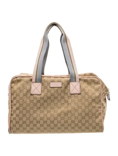Pre-owned Gucci Gg Canvas Joy In Neutral