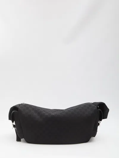 Gucci Gg Canvas Large Crossbody Bag In Black