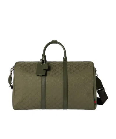 GUCCI GG CANVAS LARGE DUFFLE BAG