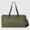 Gucci Gg Canvas Large Duffle Bag In Green