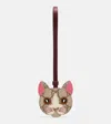 Gucci Gg Canvas Leather Bag Charm In Multi