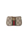 Gucci Gg-canvas Logo-plaque Purse In Brown