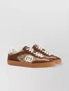 Gucci Men G75 Low-top Supreme Gg Fabric And Suede Sneakers