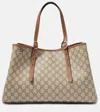 Gucci Gg Emblem Medium Tote Bag In Beige