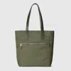 Gucci Gg Canvas Medium Tote Bag In Green