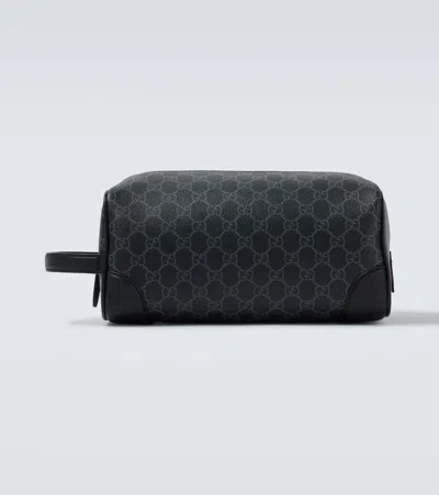 Gucci Gg Canvas Medium Vanity Bag In Black