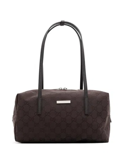 Gucci Melrose Tote Bag Aus Gg Canvas In Brown