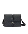 Gucci Gg-canvas Messenger Bag In Black