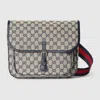 Gucci Kids' Gg Canvas Messenger Bag In Blue