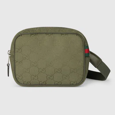 Gucci Gg Canvas Mini Bag In Green