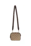 Gucci Gg Canvas Mini Bag In Sand