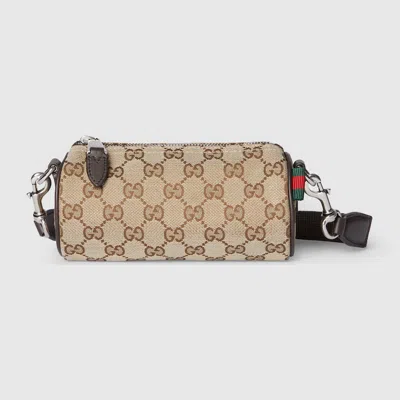 Gucci Gg Canvas Mini Boston Bag In Beige