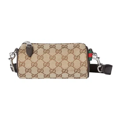 GUCCI GUCCI GG CANVAS MINI CYLINDER BAG