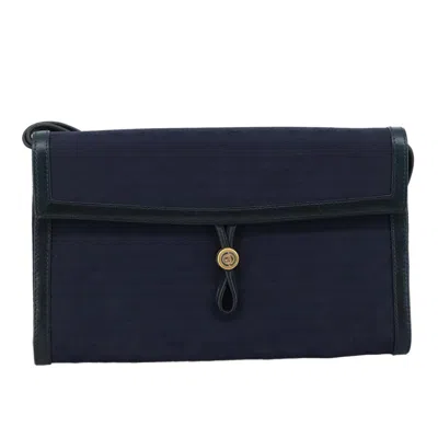 Pre-owned Gucci Gg Canvas Navy Canvas Shoulder Bag ()