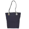 GUCCI GUCCI GG CANVAS NAVY CANVAS TOTE BAG (PRE-OWNED)