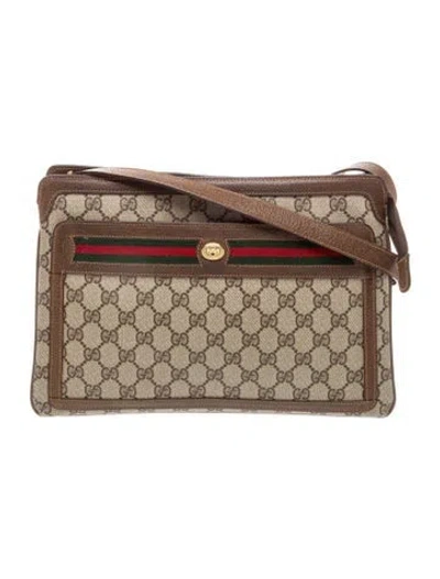 Pre-owned Gucci Gg Canvas Ophidia In Neutral