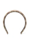 Gucci Gg Canvas Padded Hair Band In 中性色