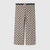 Gucci Gg Canvas Pants In Brown