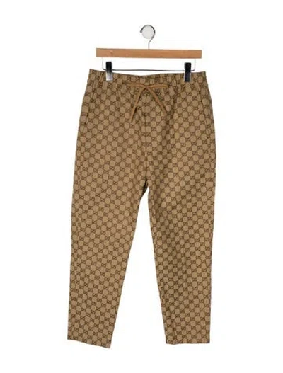 Pre-owned Gucci Gg Canvas Pants In Neutral