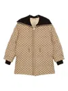 Gucci Bomber Jacket With Ribbed Collar And Cuffs In Multi