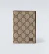 Gucci Gg Canvas Passport Holder In Brown