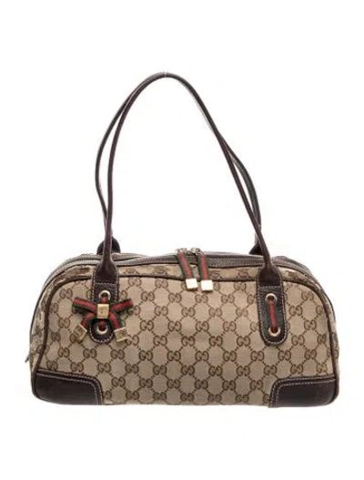 Pre-owned Gucci Gg Canvas Princy In Neutral