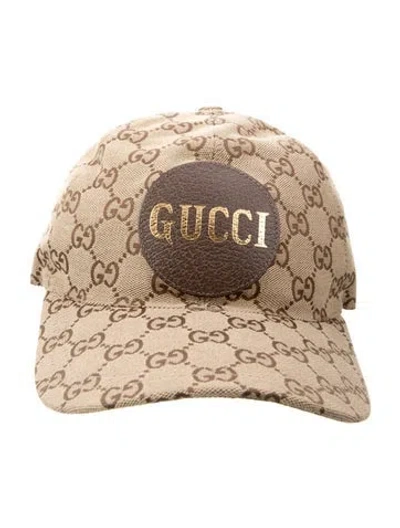 Pre-owned Gucci Gg Canvas Printed Baseball Cap In Brown