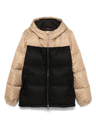 Gucci Gg Canvas Puffer Jacket In Multi