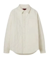 Gucci Gg Canvas Quilted Shirt Jacket In White
