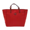 GUCCI GUCCI GG CANVAS RED SYNTHETIC TOTE BAG (PRE-OWNED)