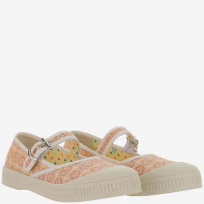 Gucci Gg Canvas Sandal In Neutral