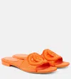 Gucci Gg Canvas Sandals In Brill O-dk Brill O
