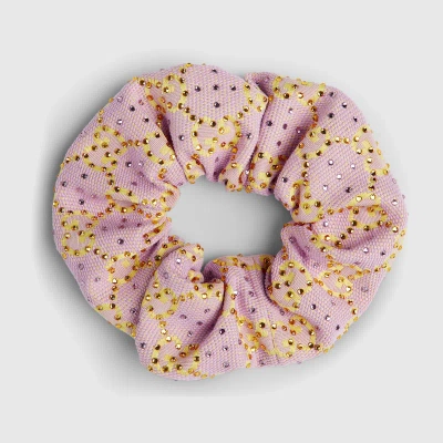 Gucci Gg Canvas Scrunchie In Pink