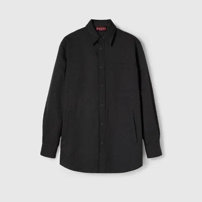 Gucci Gg Canvas Shirt In Black