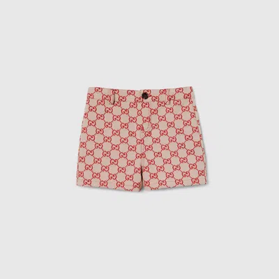 Gucci Babies' Gg Canvas Shorts In Multi