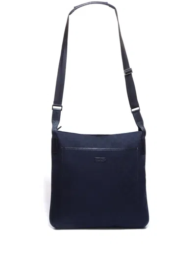 Pre-owned Gucci Gg Canvas Shoulder Bag In Black
