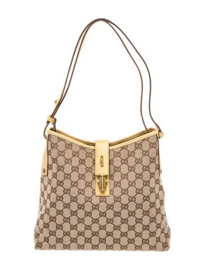 Pre-owned Gucci Gg Canvas Shoulder Bag In Brown