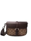 Gucci Gg-canvas Shoulder Bag In Brown