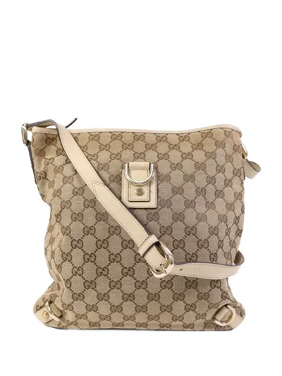 Pre-owned Gucci Gg Canvas Shoulder Bag In Neutral