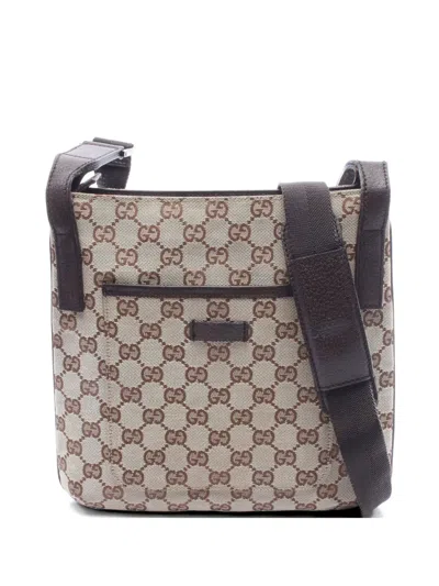 Pre-owned Gucci Gg Canvas Shoulder Bag In Neutral